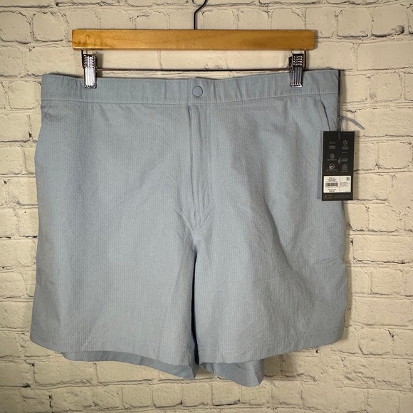 VRST Other - VRST Mens 6" Resort Short Seersucker Faded Blue Relaxed Fit XL Athleisure